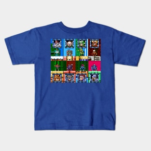 Mega Man 6 Bosses Kids T-Shirt